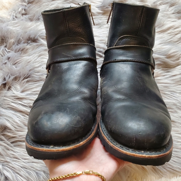 Men’s Harley Davidson Monterey Side Zip Up Boots 95002 - Picture 7 of 17